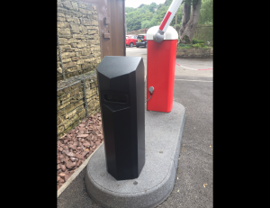 ANPR camera systems: gallery image: Barrier Base with Intellegent ANPR Bollard (1)