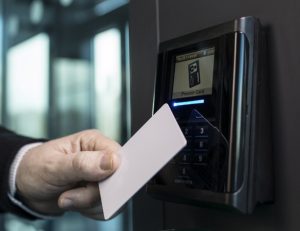 Card and biometric door entry systems: gallery image: S700_in_use1-712x468