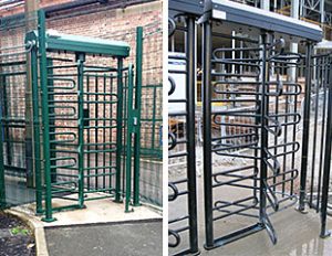 visitor management turnstile system